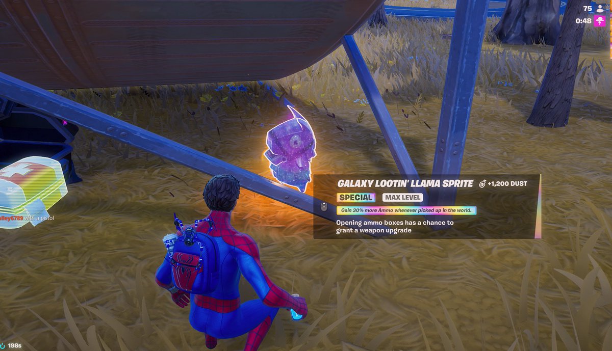 Ronics_Gaming_'s tweet photo. Just pulled a Galaxy Llama from a Relic Chest! 🦙

Who still needs one? Drop your ID in the comments 👇 or shoot me a DM and I got you! 📩✨

#Fortnite #Sprites https://t.co/rnCVmb2aT0