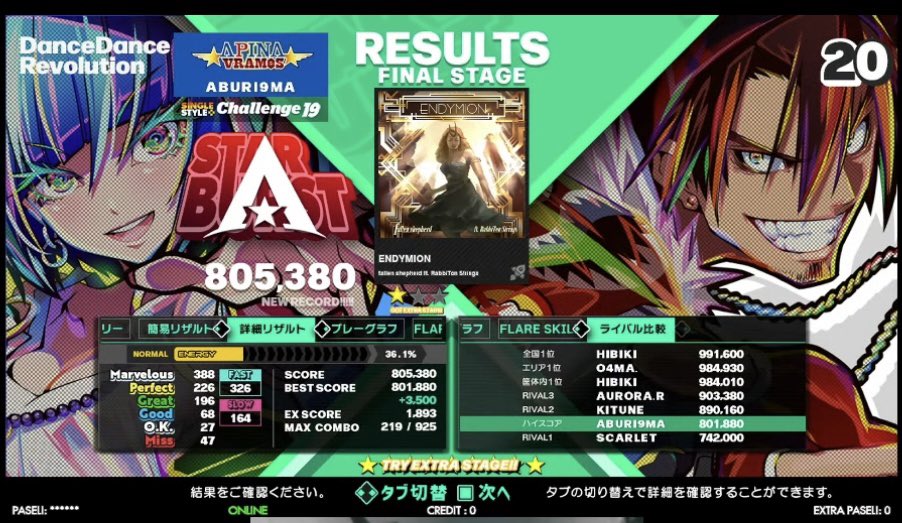 abu9mamon's tweet photo. ほんま配信設定が上手くいってなくて見に来てもらった人申し訳なかった🙃これだから夏休みで変なやつ来るの嫌なんだよね。。。

PIUこれといった更新はなく🙂DDRも何とかこれだけ日課でやっといた感あるやつだけ。
足の踏み方とかうんぬんとか気にする以前の問題だったので悲しい😢 https://t.co/0SJ5CaHhS3