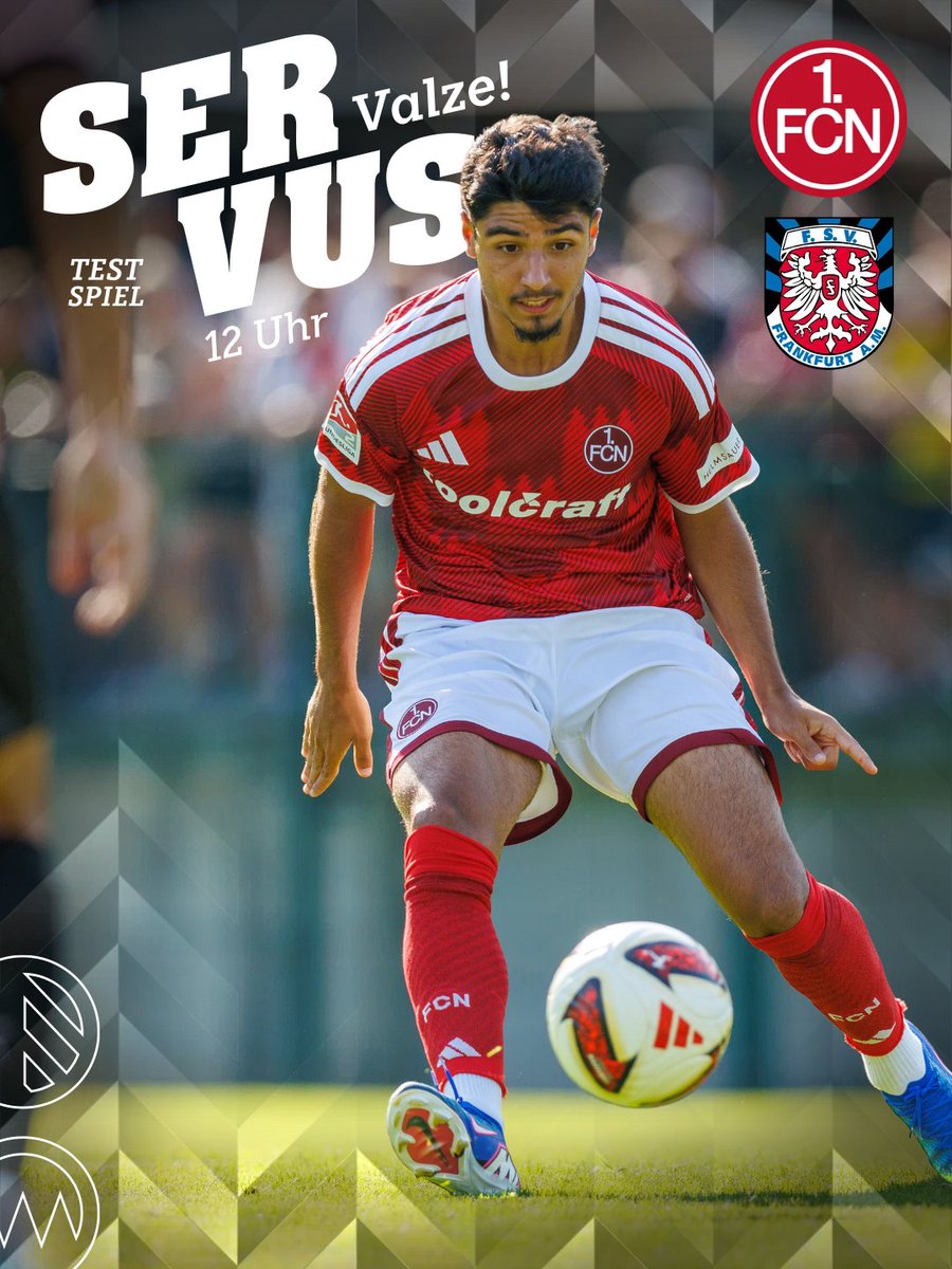 1_fc_nuernberg's tweet photo. Matchday Nummer ✌!
Wir testen heute um 12 Uhr gegen FSV Frankfurt! ⚽
📍 Valze, Platz 5
🎟 An der Tageskasse
#fcn | #FCNFSV https://t.co/xmsFFkKt3K