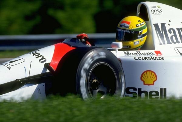 F1_AyrtonSenna's tweet photo. On 11 August 1991, Ayrton Senna won the Hungarian Grand Prix from pole, leading every lap. https://t.co/d9TG3NiijO
