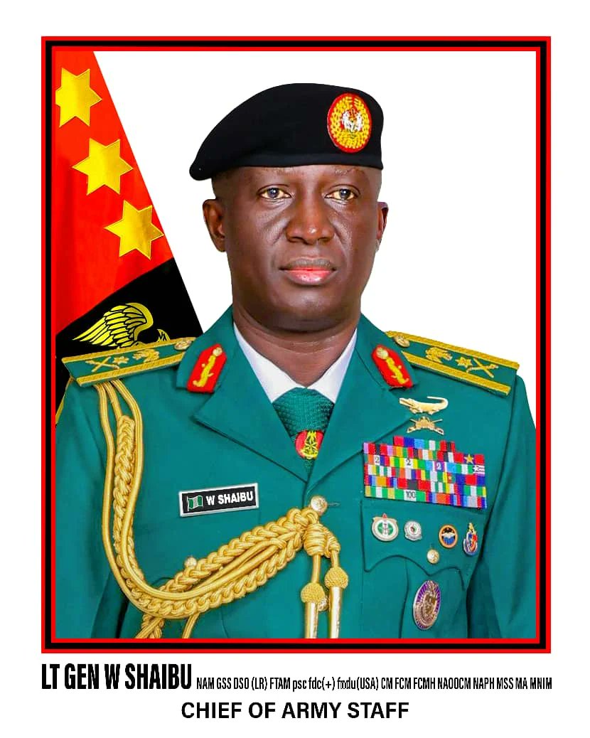NigeriaStories's tweet photo. The Chief of Army Staff, Lieutenant General Waidi Shaibu, has cautioned graduating students of the Nigerian Military School, Zaria, against the misuse of social media, urging them to remain disciplined and uphold the highest standards of professionalism throughout their military careers.