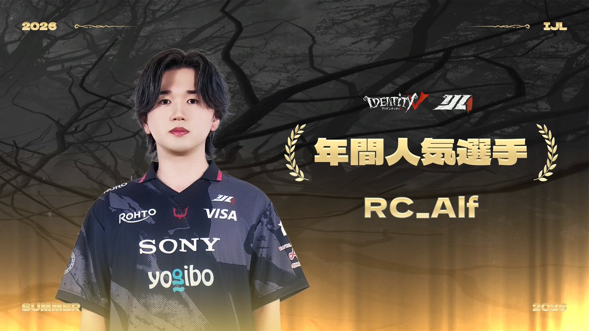 IdentityVChamp's tweet photo. #第五人格IJL 授賞式

年間人気選手
RC_Alf
@REJECT_IDV

Live Now↓
https://t.co/aFethuiTGT

#第五人格
#第五人格8arty https://t.co/i4WUwlbBoX
