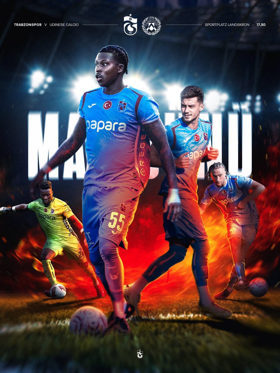 Trabzonspor's tweet photo. ⚽️ Hazırlık Maçı
🆚 Udinese Calcio
⏰ TSİ 17.30
🏟 Sportplatz Landskron
📺 HT Spor https://t.co/WEn7XsFKzq