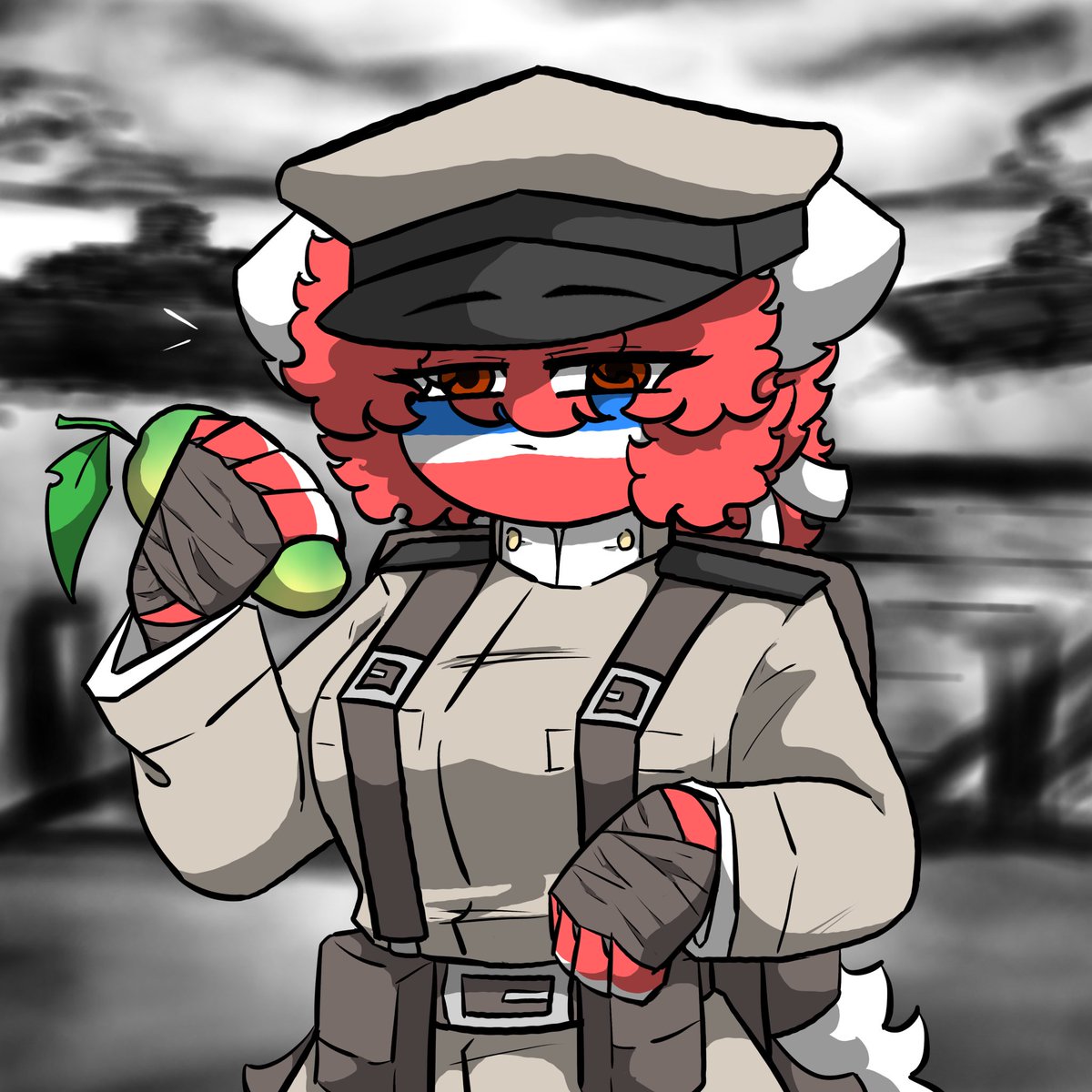 TurbidWinter's tweet photo. Hey students, do not eat snacks during class.
#CountryHumans 
#countryhumansthai 
#countryhumansthailand 
#turbidfang https://t.co/EXxbh1zQR5