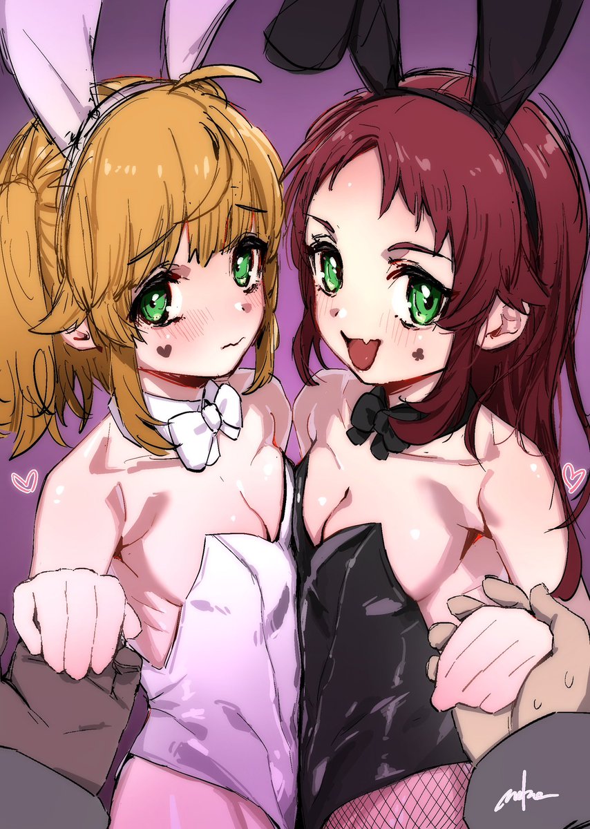 nolma_jobless's tweet photo. 「バニーの日なんだって！お兄ちゃん！」
「あ、アイシャに言われて仕方なく...ですからっ！」
#無職転生　#バニーの日 https://t.co/LMFTPjwmWT