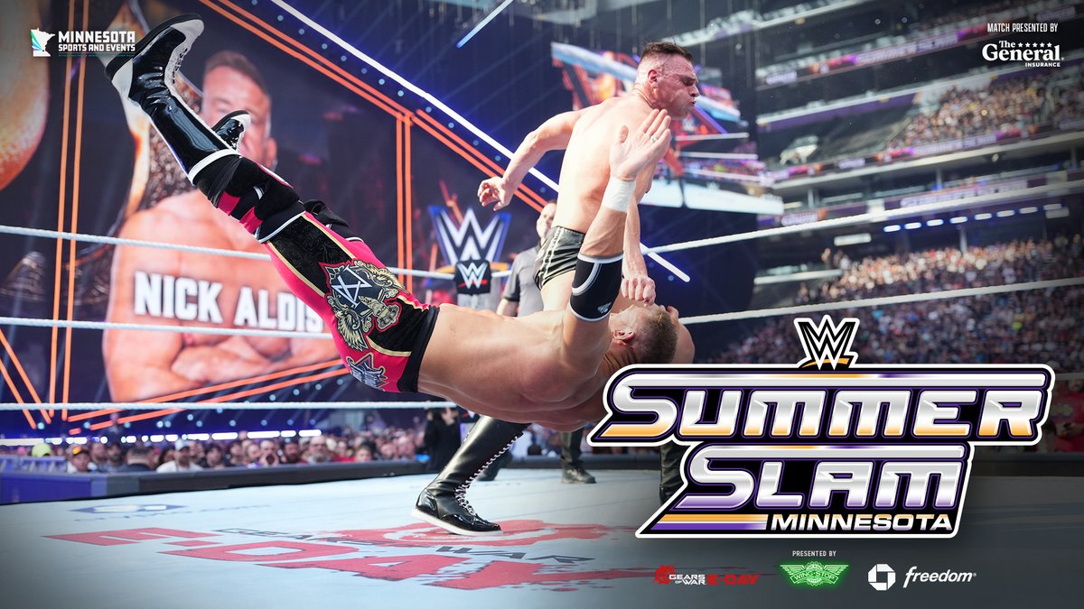 WWE's tweet photo. .@Gunther_AUT has defeated Nick Aldis at #SummerSlam!

RESULTS: https://t.co/ecDRQq08ln https://t.co/XMPuY8iXsC