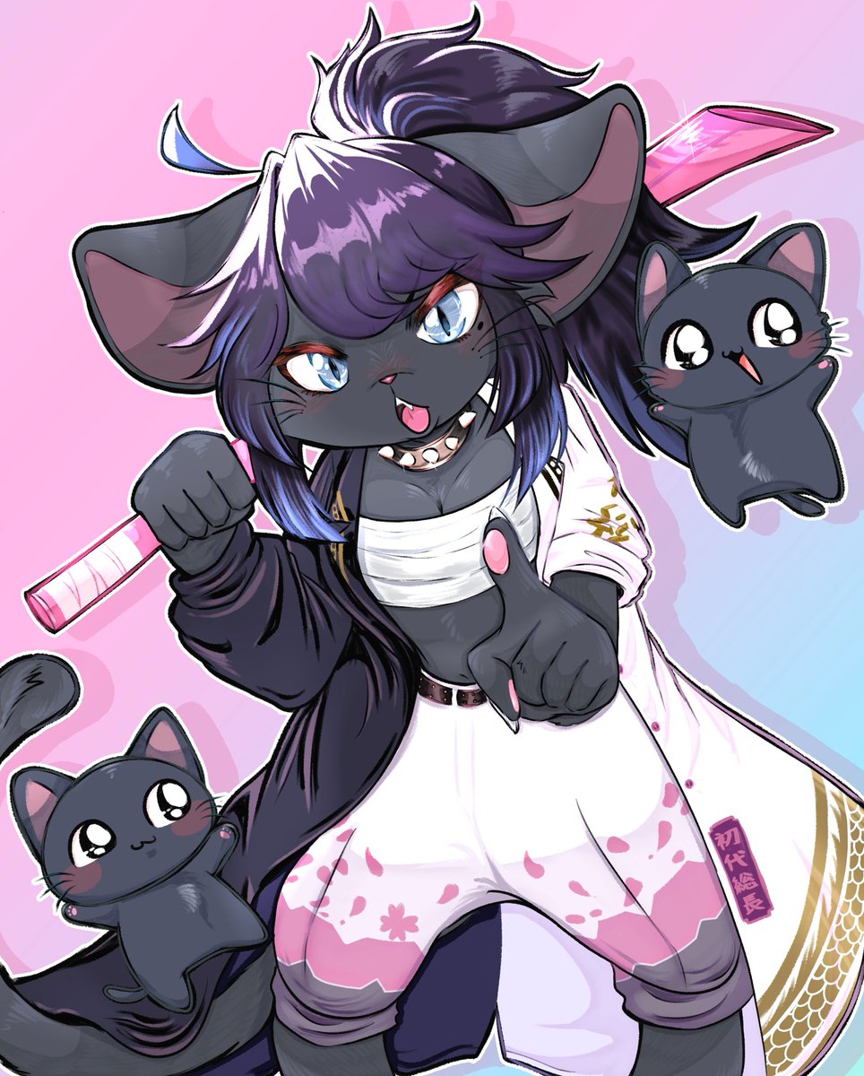 notty4510's tweet photo. ケモねこ総長🐈‍⬛🍕
#ksonART https://t.co/O1kbeIAgpQ