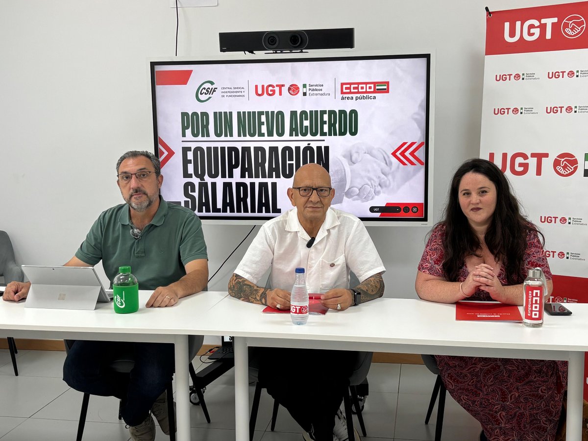CSIFExtremadura's tweet photo. 🟢 Resumen semanal
👉 Anuncio de movilizaciones para reclamar la equiparación salarial de todos los EE.PP. de la Junta
👉 Faltan partidas en los presupuestos de 2026 para mejoras laborales de los EE.PP
👉 Lamentamos nuestra exclusión del Consejo de Concertación Social y Económica https://t.co/tt8Hu1h8lz