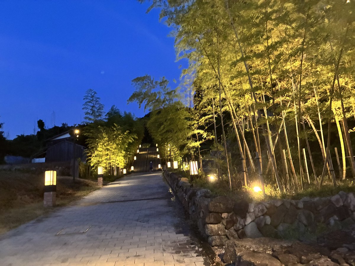 nyannyan178's tweet photo. 夕飯の後、散策したけど少し涼しくて最高！お部屋も広くて掘り炬燵もあって、ちびっ子達大喜びでした（下の階は客室ではなかったのでそれも良かったです） https://t.co/c794qOvQjX