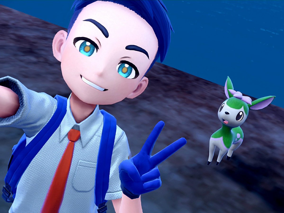 Nimpec's tweet photo. Hoppip: I paused and left the room to get coffee. This green cottenweed was patiently waiting for me 😊

Salandit: A wild Tera form. I've always wondered if they could be shiny 🤔

Deerling: I was a split second away from inilating a heard of them when I noticed a pink flower 😪 https://t.co/DQj9q2pSsx