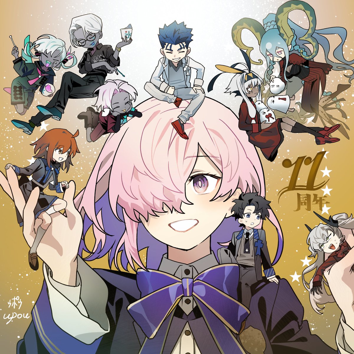 sato0138's tweet photo. メッセージフラッグギリギリ投稿してきました！
おめでとぉありがとぉ〜〜〜！
#FGO📷 #FGO11周年📷 #FGOカルデア学園祭📷 #FGO11周年メッセージ https://t.co/sF1tHHgNav