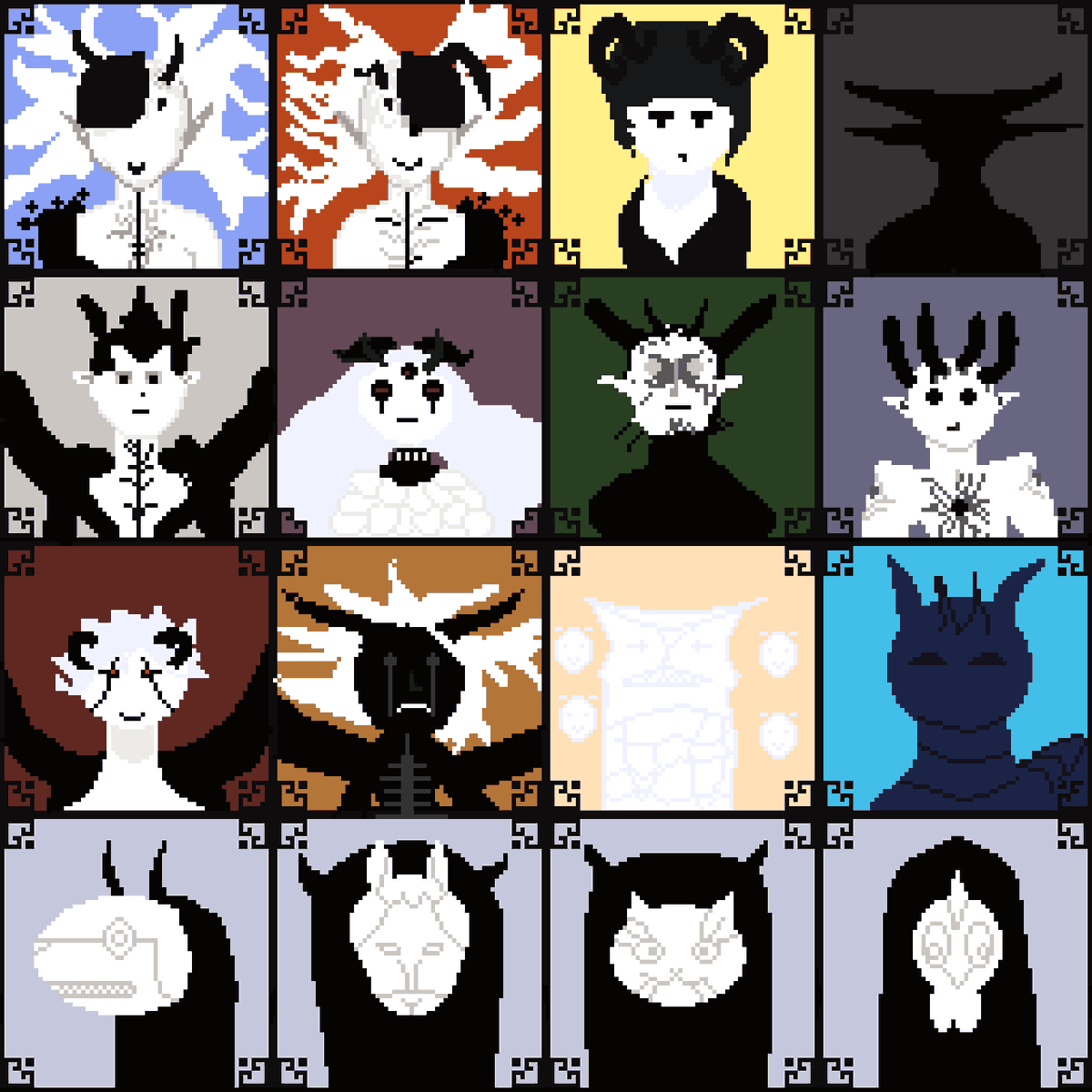 quanarri's tweet photo. More clover profiles
#pixelart #blackClover #ブラッククローバー #lucifero #beelzebub #megicula #lucifugus #adramelech #lilith #nahamah #zagred #liebe #walgner #slotos #gimodelo #plumede #blackCloverDemon #Leviathan #FiveHeadedDragon https://t.co/RVG4wHwOo1