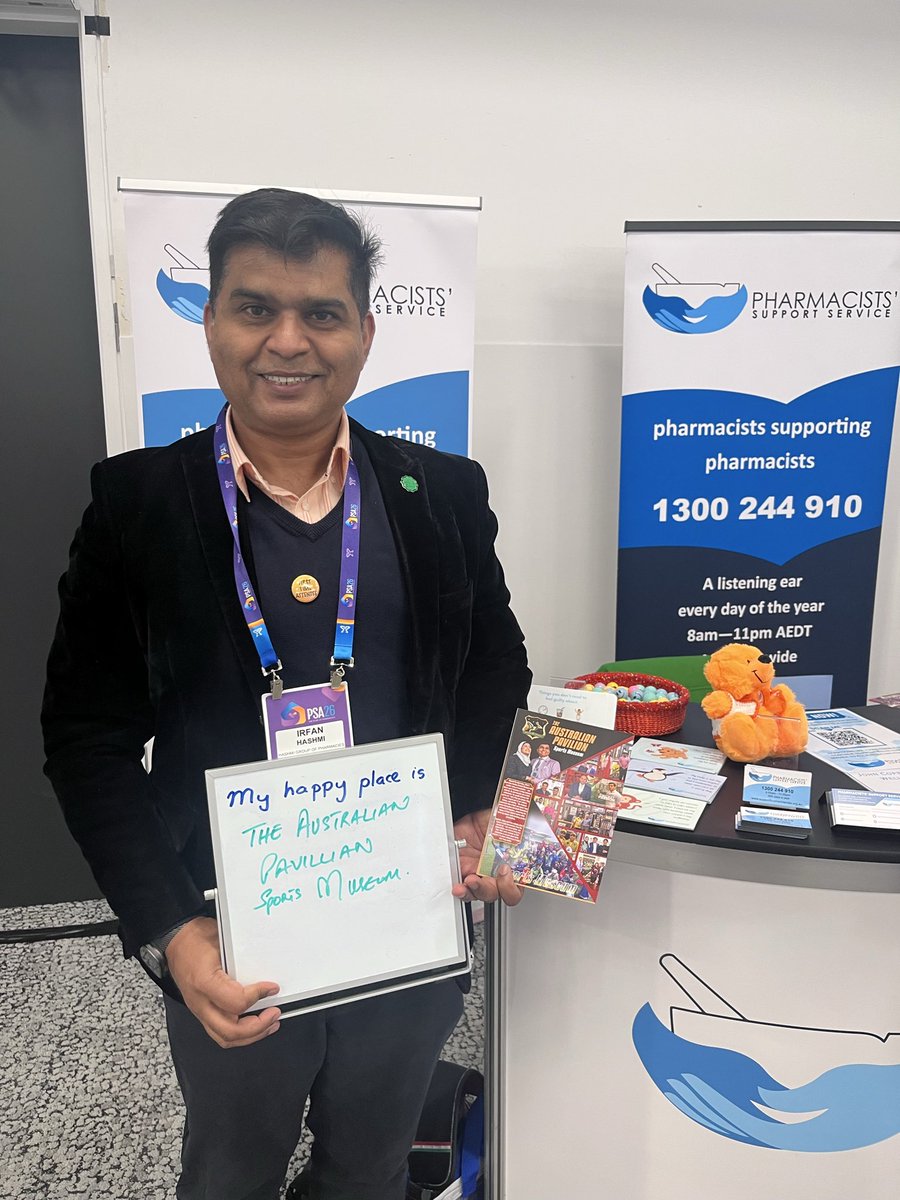 AusPharmSupport's tweet photo. Irfan’s happy place is @aussiepavilion sports museum 💙 #PSA26 @irfanhashmiAUS https://t.co/KsUEhX3dIf