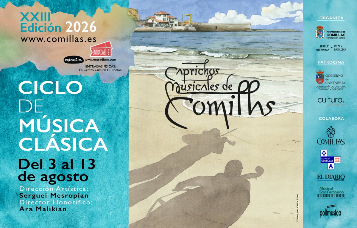 ComillasTurismo's tweet photo. 𝐀𝐂𝐂𝐄𝐒𝐎 𝐈𝐆𝐋𝐄𝐒𝐈𝐀 𝐒𝐄𝐌𝐈𝐍𝐀𝐑𝐈𝐎 𝐌𝐀𝐘𝐎𝐑 𝐂𝐎𝐍𝐂𝐈𝐄𝐑𝐓𝐎𝐒 𝐃𝐈́𝐀𝐒 𝟑 𝐘 𝟕 𝐀𝐆𝐎𝐒𝐓𝐎

Servicio autobús gratuito desde la Portalá de 20 a 21h. y bajada desde la iglesia una vez termine el concierto.

#CaprichosMusicales #Comillas https://t.co/FSgfEWOMed