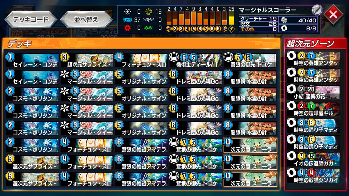 tenken556's tweet photo. ▽
マーシャルスコーラー

▽
マーシャルクイーンから3回呪文を唱えるときオリサイ,トユケ下面からトユケやアマテラスを出すことで呪文五回達成だ
最速3ターンスコーラーを楽しもう
盾とボトムにも干渉できるので割とラキナンも繋がるぞ

▽
オリサイ8投は神
#デュエプレデッキビルド杯 https://t.co/aCfoI8hdHA