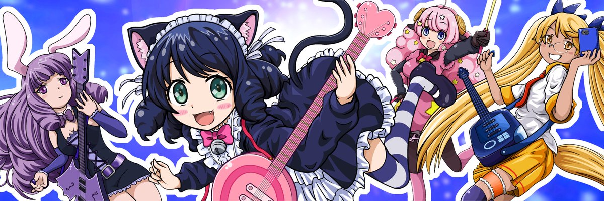 MisamiHatora's tweet photo. SHOW BY ROCK!!
これ
かの、サンリオの
コンテンツなんですよね

むかーしこのアニメの
ヘッダーが欲しかったのですが
使えそうな画像がネット上に無かったので
キャラ構図をトレス頼りにしてでも
無理くり自分で作ってみた結果 https://t.co/3reguSRLxB