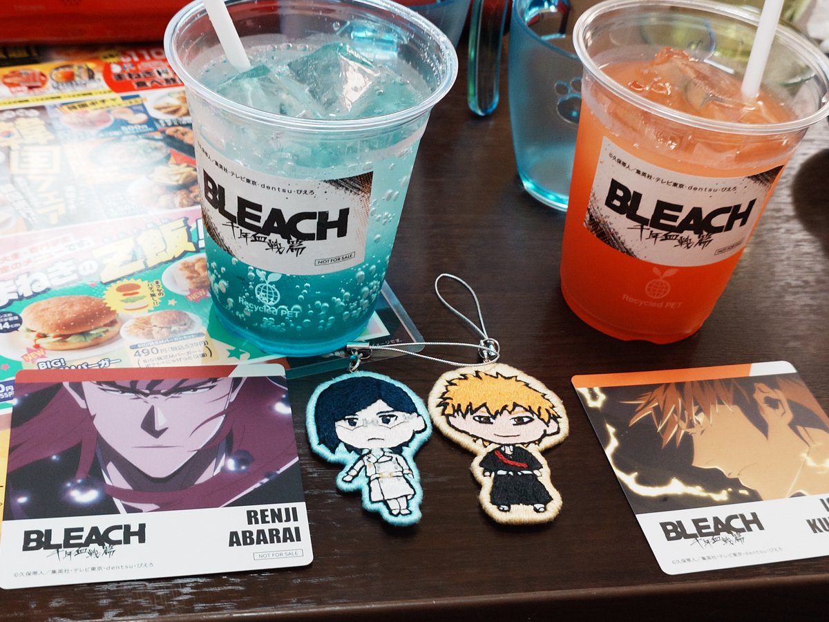 昨日まねきねこのBLEACHコラボ行ってきました！ コースターは恋次