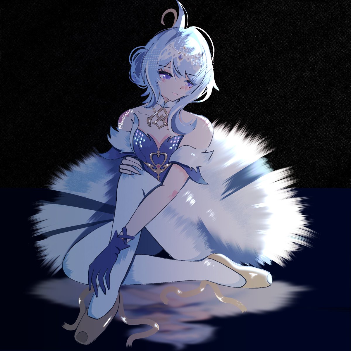 Donotthinkofit_'s tweet photo. Thank you very much for the 1.1k🩵
I made another sketch, she is so cute. 🦢🩰
#GenshinImpact #odette #fanart https://t.co/dIx4BWrDZ0