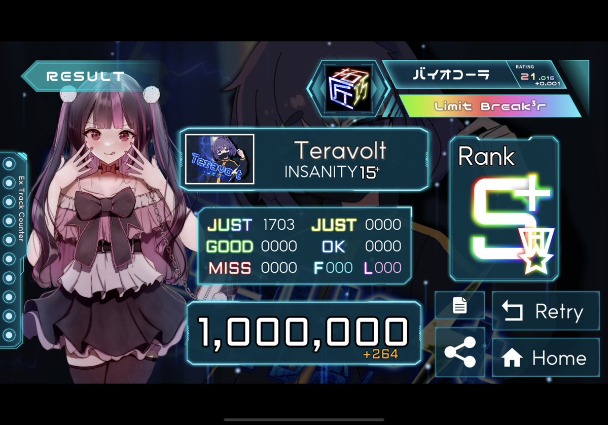 erodameshikei's tweet photo. Teravolt 理論値⚡️
むずかった https://t.co/2M4f39p3Fe