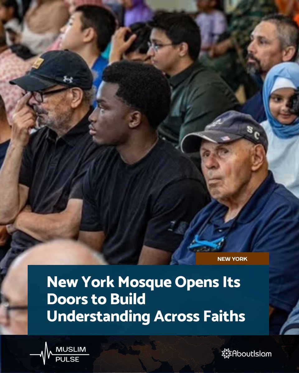 AbtIslamNet's tweet photo. People of different faiths gathered at a New York mosque to learn about Islam through conversation, hospitality and firsthand experience. Around 100 visitors attended Open Mosque Day at the Islamic Center of Melville. 1/2 https://t.co/TBQOakLZhW