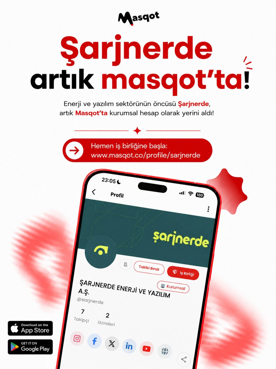 Masqotco's tweet photo. 🚀 @SarjNerde artık Masqot’ta!

Enerji ve yazılım alanında yenilikçi çözümler geliştiren Şarjnerde, kurumsal hesabıyla Masqot ekosistemindeki yerini aldı. 🎉

İncelemek için 👇 https://t.co/FSdQ3vKz6y