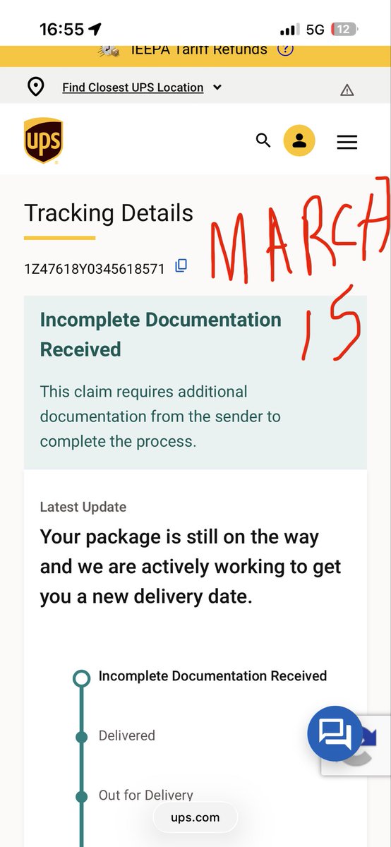 sv11008158's tweet photo. @gregjoz @UMich I am excited to tell you I paid 99$ and you ship my product with @UPS which they lost it and when they new I am out of USA they delete my track number, also your customer service ignored me… thieves return my money or ship my order https://t.co/cXYxzlXCdI