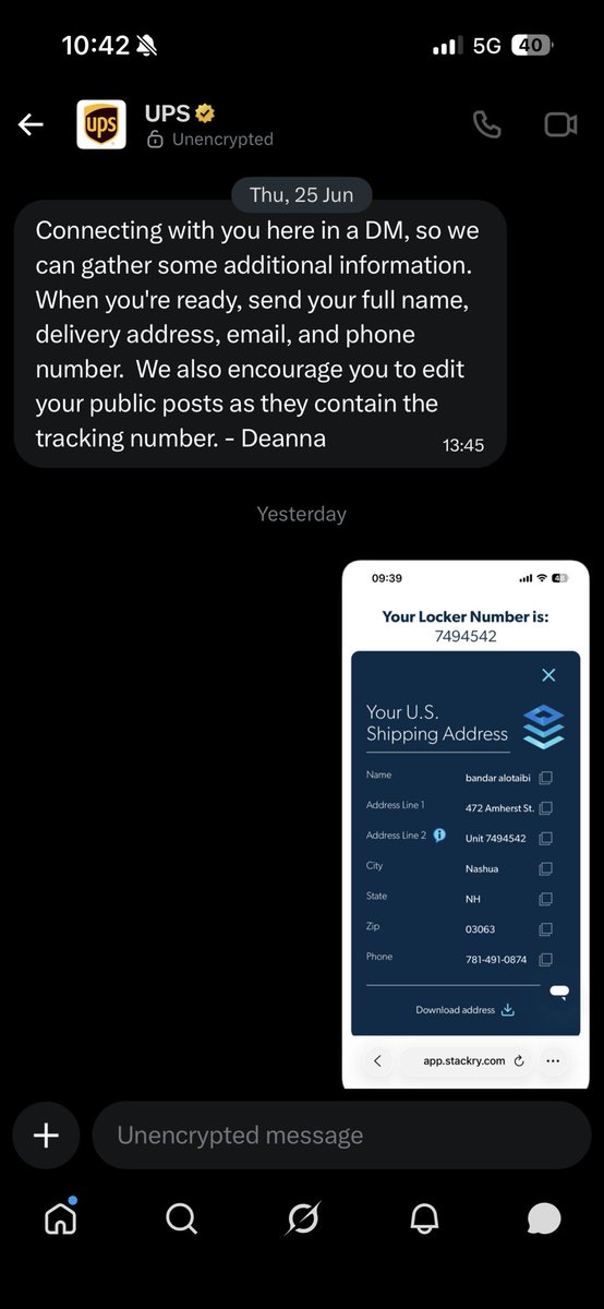 sv11008158's tweet photo. @gregjoz @UMich I am excited to tell you I paid 99$ and you ship my product with @UPS which they lost it and when they new I am out of USA they delete my track number, also your customer service ignored me… thieves return my money or ship my order https://t.co/cXYxzlXCdI