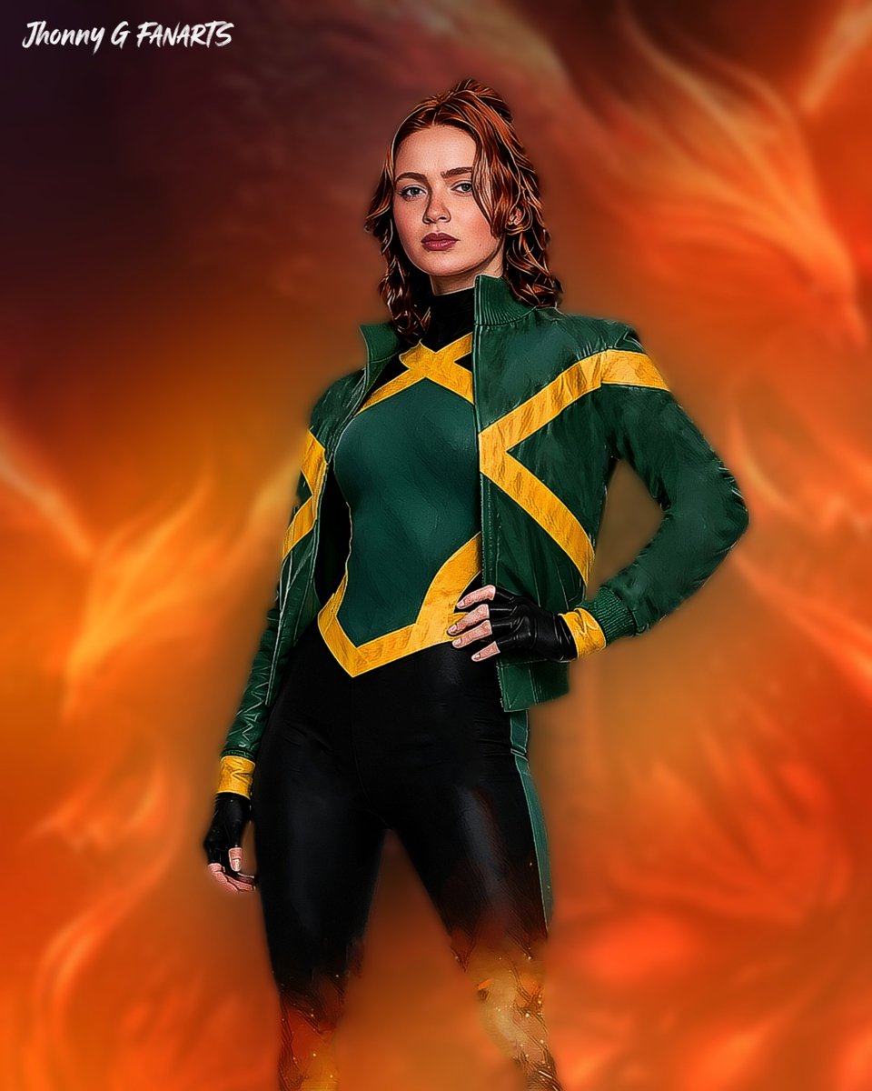 Real_JhonnyGeek's tweet photo. Sadie Sink as Jean Grey. Edited and manually retouched using PicsArt.
A request from a friend of mine @JeanGreyy616 , who once again put my hands and stylus to the test. Thanks to her for the idea. 💡💜
#SadieSink #JeanGrey #Fanedit #Marvel #PicsArt #XMen https://t.co/9sLUWFgMM8