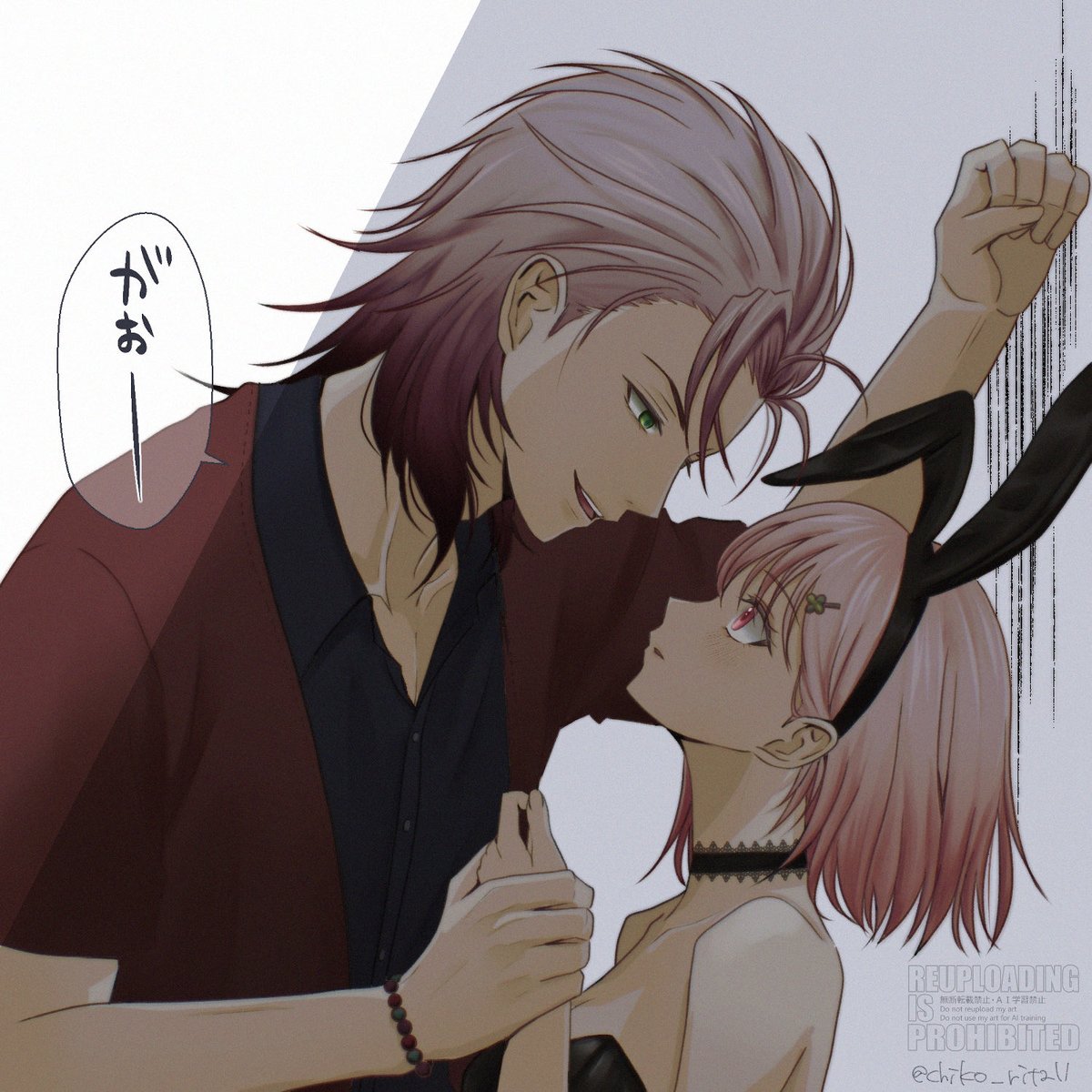 chiko_rita11's tweet photo. Nanaの「がおー」も見てみたいの絵🦁🐰 https://t.co/1IacyVZ0uH