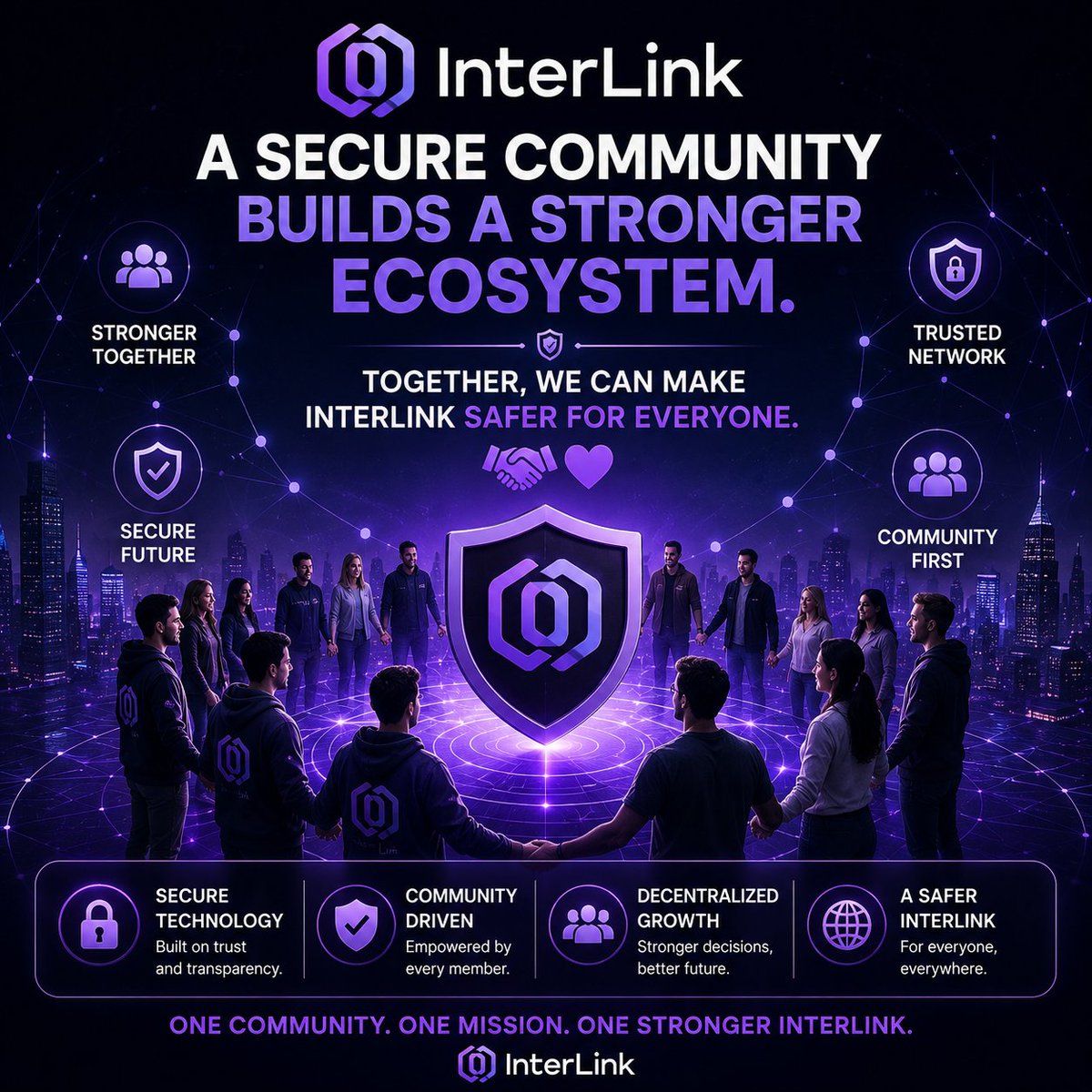 coinminnerbd's tweet photo. A secure community builds a stronger ecosystem. Together, we can make InterLink safer for everyone. 🤝💜 #InterLink

#InterLink #ITLG #ITL https://t.co/G4zy6ZNdIc