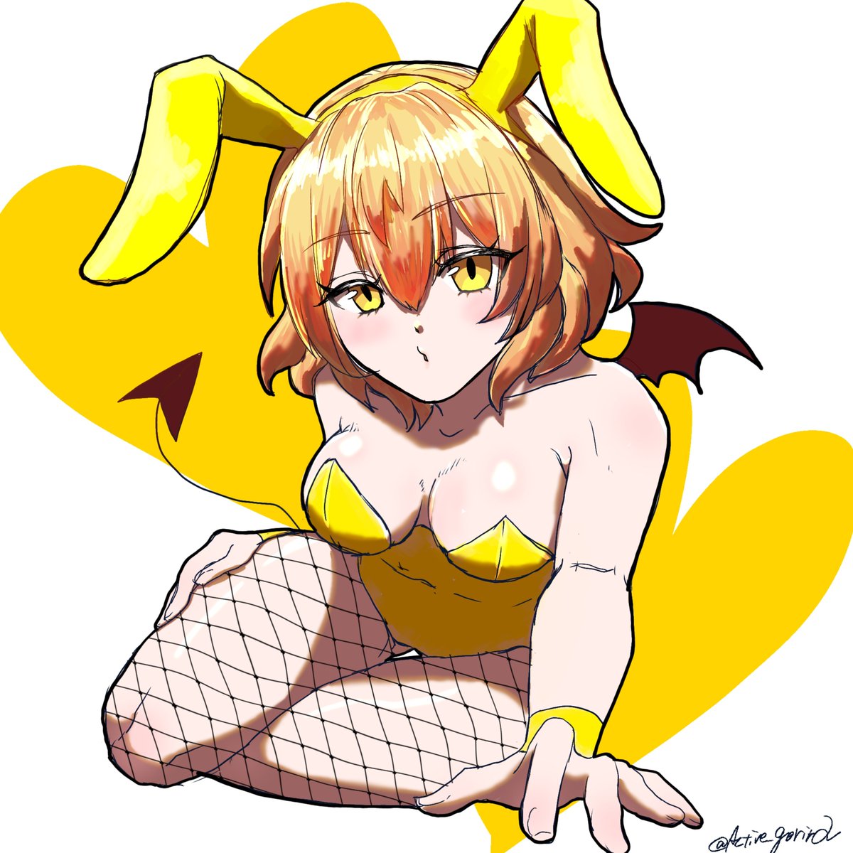 Active_gorira's tweet photo. バニーの日ぃ！！！！！
チエルちゃんだよ！！！！！！うーーーーーーんきゃわわ💛

#イラスト　#バニーの日 https://t.co/RvnMtZzPYK