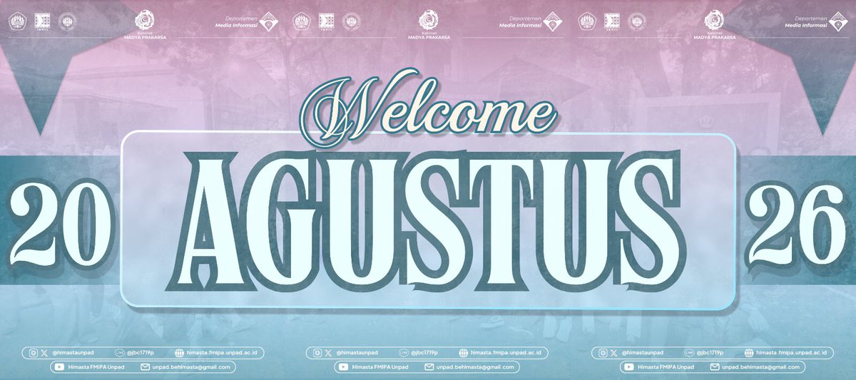 HimastaUnpad's tweet photo. [Welcome Agustus]

Agustus, be good to us! Jadikan bulan ini tempat di mana rencana-rencana besar mulai menemukan jalannya. Mari merdeka dari rasa ragu! ✨🤩 https://t.co/fKhUINT9V1
