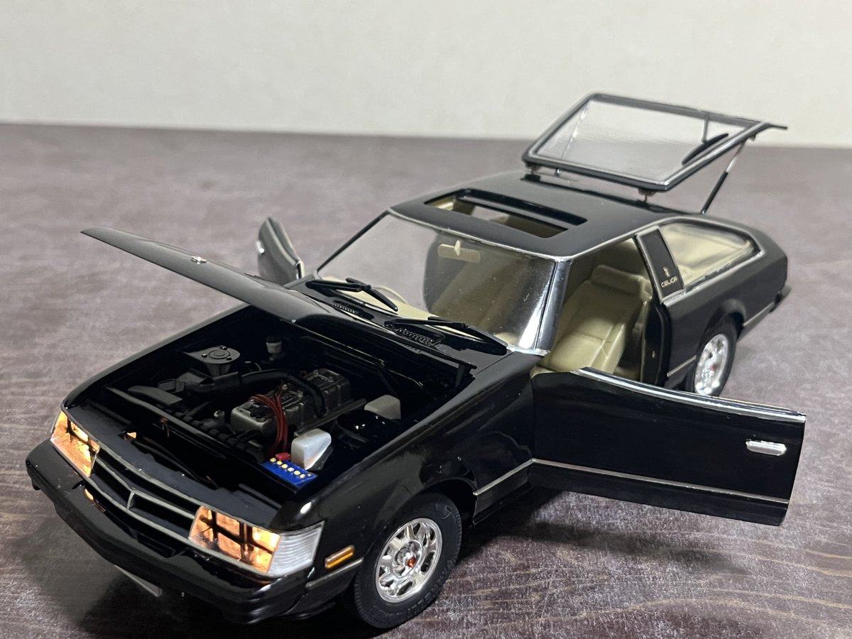 28センチ　DIY　旧車 グンゼ産業1/20トヨタセリカXX(初代 結局締め切り前になっちゃう男。完
