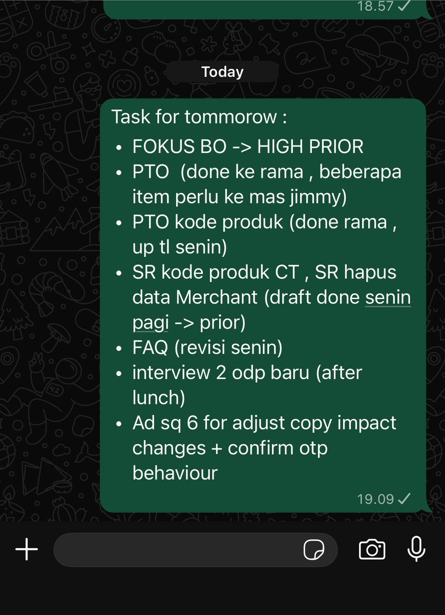cherrnobbyl's tweet photo. Behaviour tidak rapi ngelist di wa , tapi sudah kebiasa sejak dulu 😪 https://t.co/PB3quuwVyT