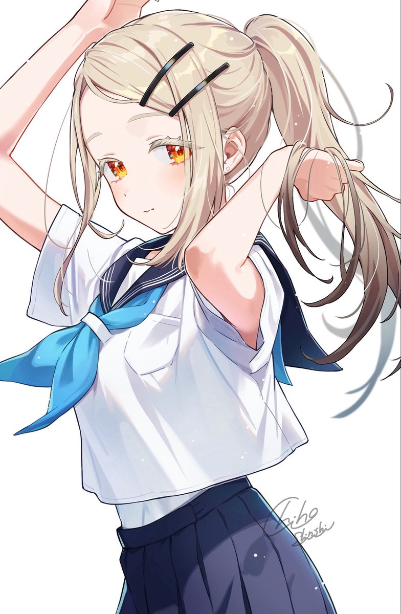 ChihoIshi's tweet photo. ポニテセーラー広ちゃん　#学マスFA https://t.co/0fjiCRGjA8