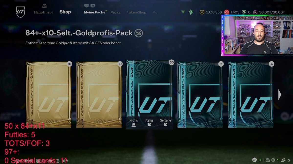 TradingEi's tweet photo. I opened 50 × 84+×10 Upgrades.

The result:
● Futties: 5 (95s and 96s)
● TOTS/FOF: 3
● 97+: 0
● 91+: 16
● Just gold cards: 11 times

Yes lads these are definitely not worth the time and the TOTS/FOF/TOTW cards!!!

Honestly this result is abysmal🫤 https://t.co/rih5OndY5w