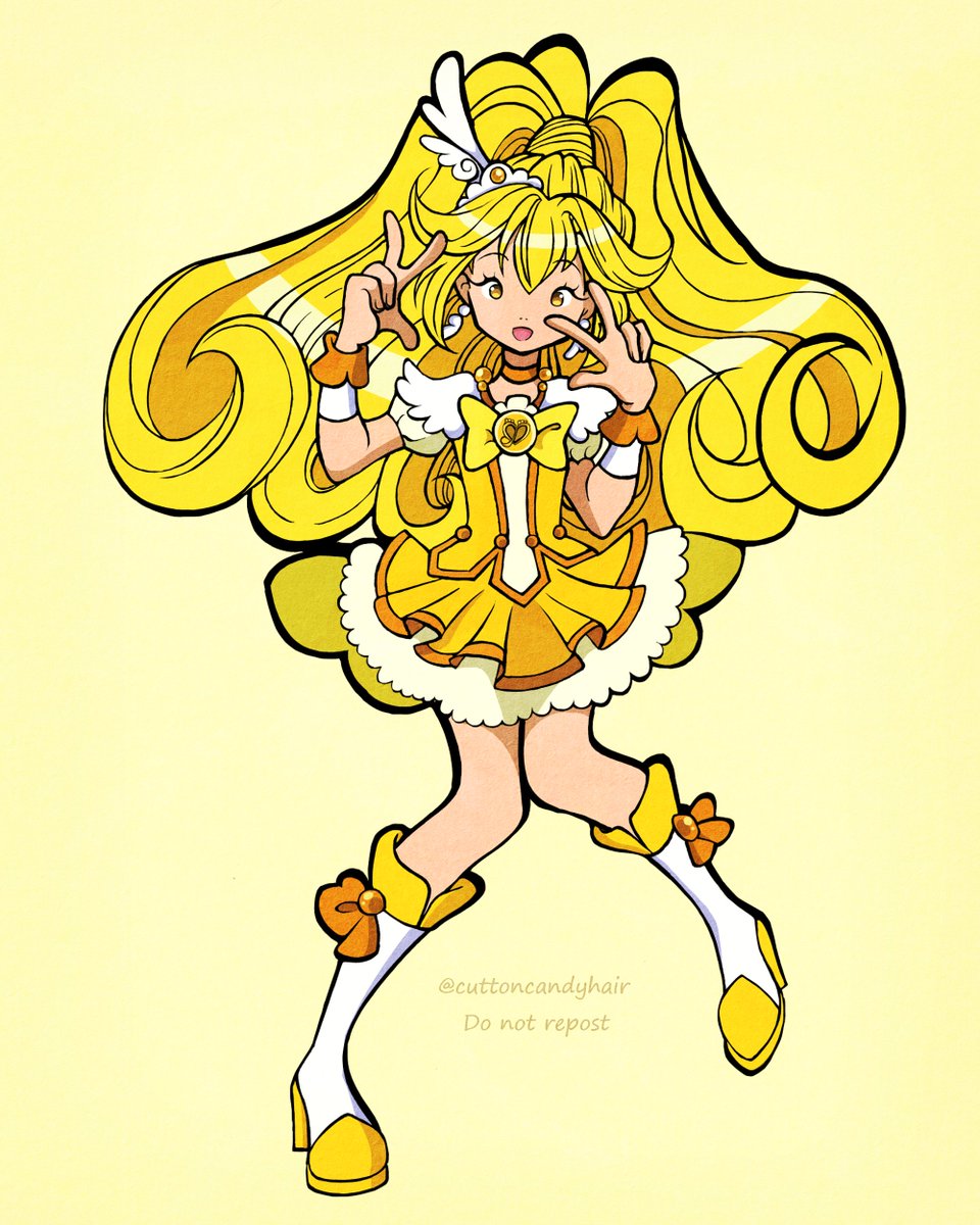 cuttoncandyhair's tweet photo. My top 10 yellow magical girl designs:
4. Cure Peace - Smile Precure
#magicalgirl #magicalgirls #mahoushoujo #yayoikise #kiseyayoi #curepeace #smileprecure #smileprettycure #precure #prettycure https://t.co/uz7LMo5mc8