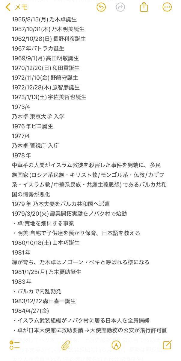 kiansyo's tweet photo. #VIVANT 時系列年表 Rev.1

【願望】
新庄浩太郎はテント潜入捜査官(公安ゼロ課で且つ別班)
野崎守は少なくても公安ゼロ課
黒須駿は1990年ではなく1988年生まれ
長野利彦専務は別班

黒須駿の剽軽、乃木憂助の頼りない表の顔を考えたら、まさかの公安鈴木も別班説ある？いやあ長野派です。 https://t.co/nM5z3z9FbG
