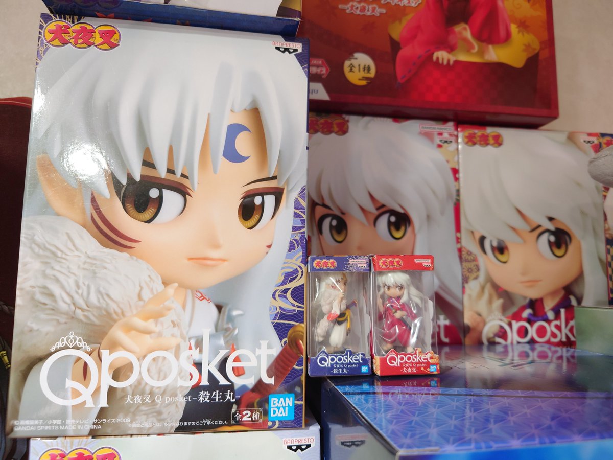 pepipopochi's tweet photo. 本家Qposketと比較 petitの娘たちと並べるのもかわいい

ところで犬夜叉Qposketシリーズに珊瑚が出ないのはなぜ？なぜ？WHY？😭😭😭😭😭 https://t.co/1ZSyBbmrxS