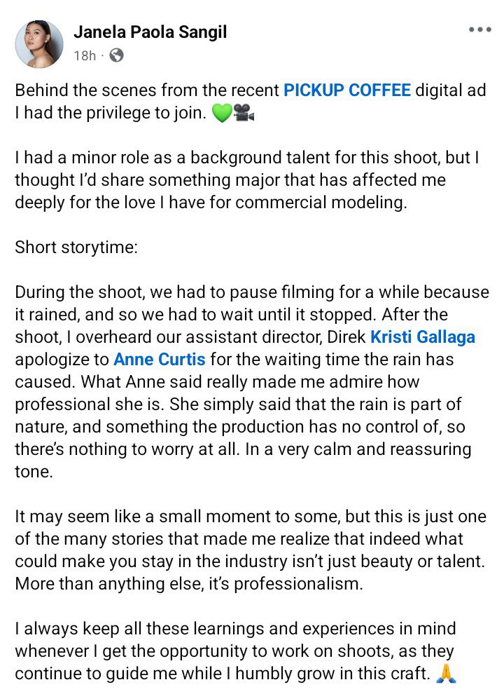 acshfan's tweet photo. it's always nice to read stories like this from people she gets to work with behind the scenes 🥹

might be a small thing to some, but we never really know the impact it can have on others. 💚 https://t.co/7Nmx24QEDi