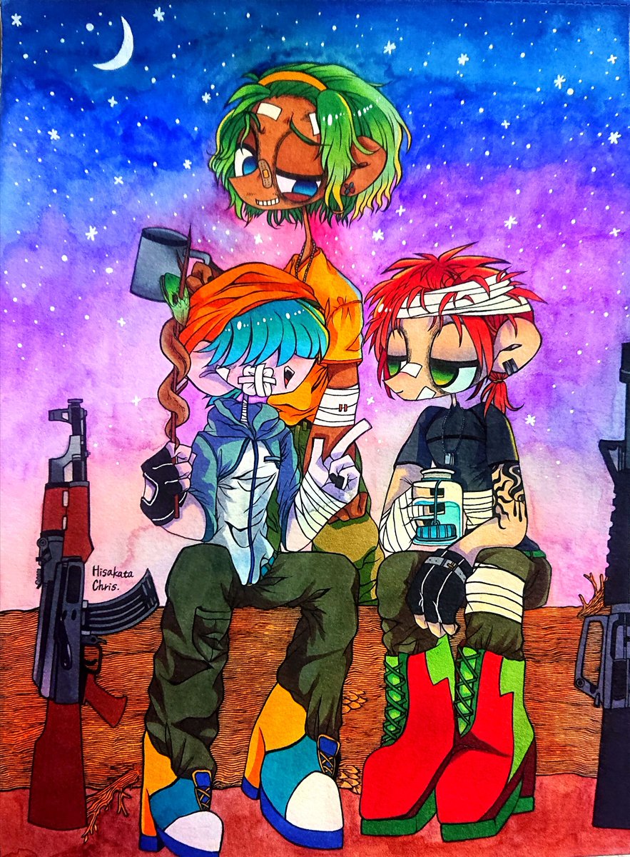 hanare_ekaki57's tweet photo. 【創作】こちらは気に入っている過去絵シリーズになります(唐突)
(昔の別の絵を探していたら、唐突にみんなに見てほしくなったので…💋💕) https://t.co/p96jz969Dm