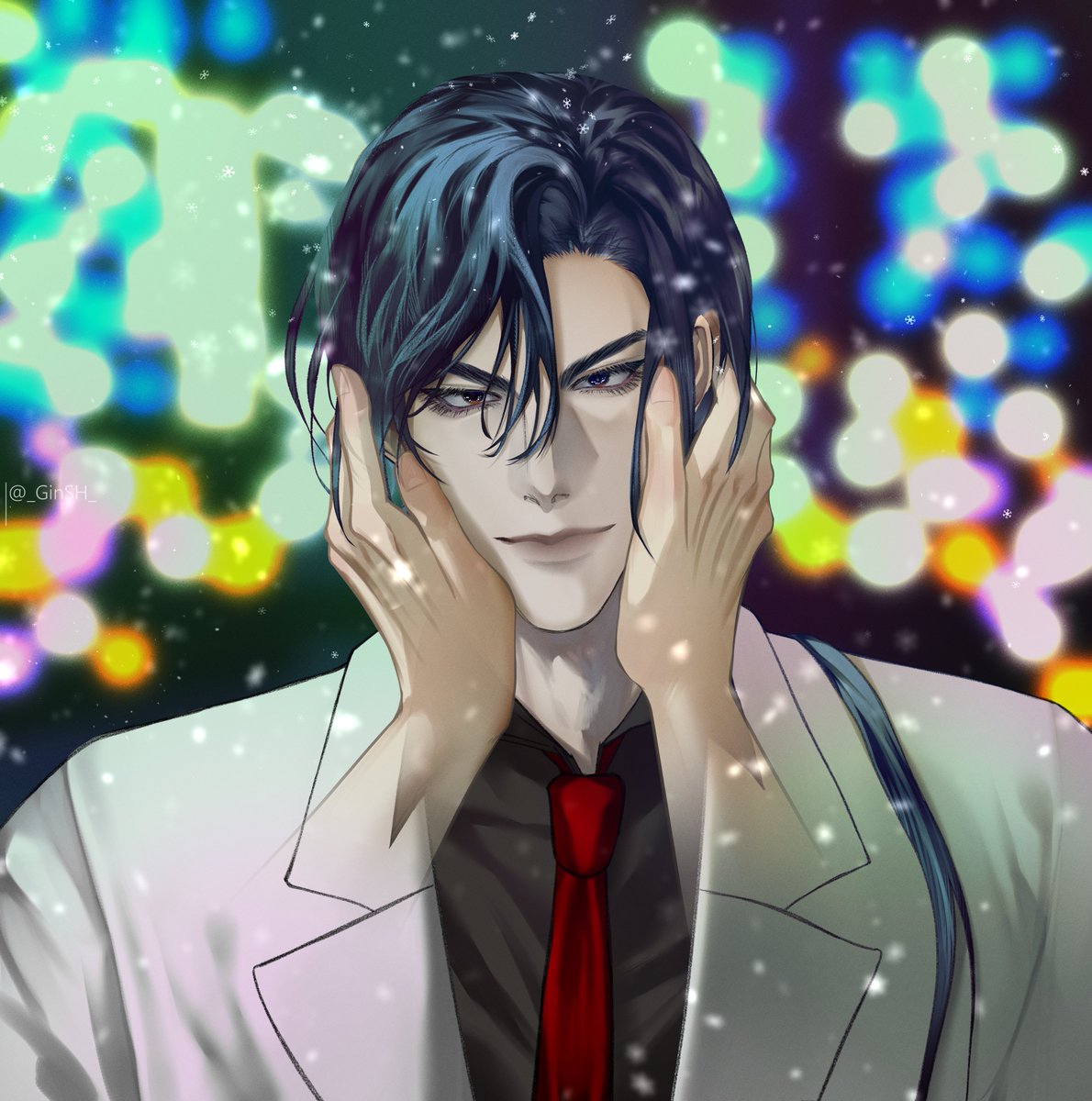 _GinSH_'s tweet photo. Been replaying Omerta recently and wow I forgot how angsty Liu's Bad End in CT was ;w; 
#オメルタ
#劉J https://t.co/i8JuI8ZLFU