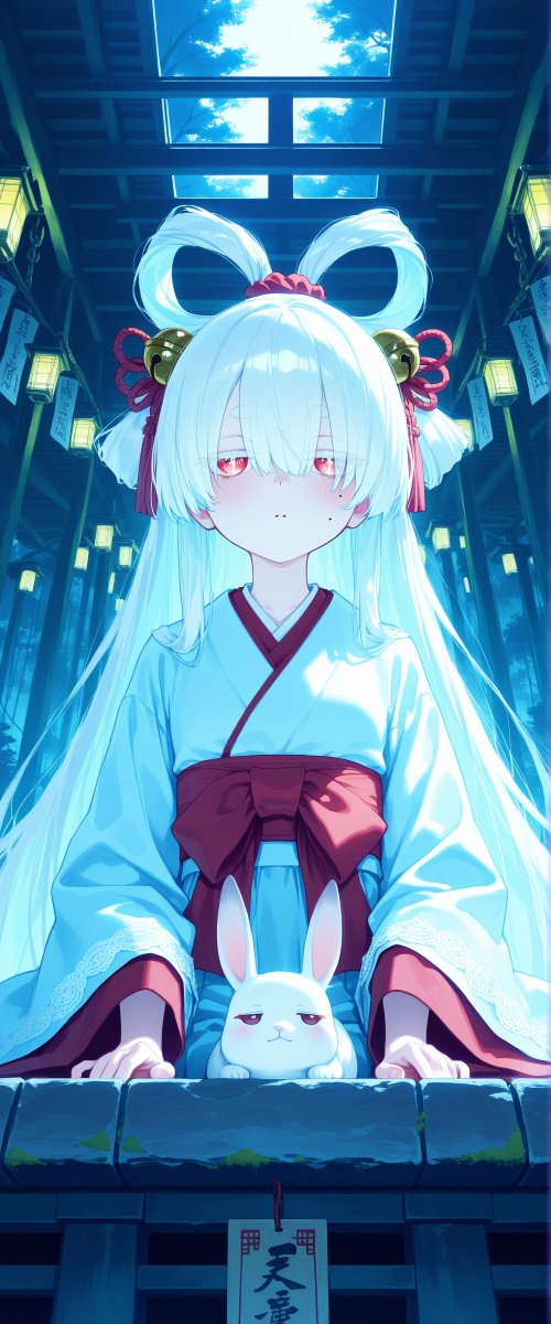 こんげつはつのへいじつをしっかりみまもるうさぎさま