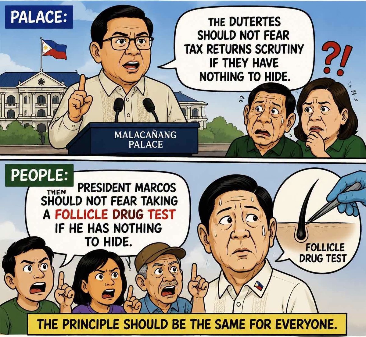 ABCancaloo's tweet photo. For transparency and accountability, dapat walang double standard...

#ccto 📷 https://t.co/RQ25nYi6lD