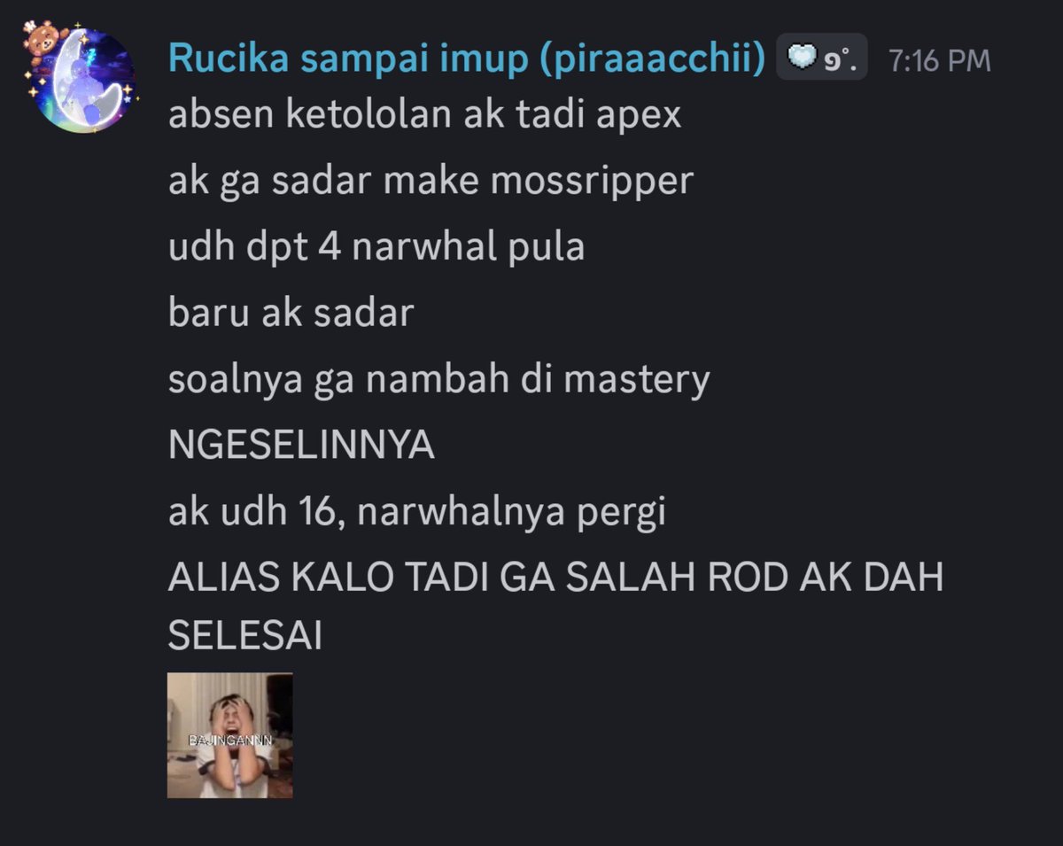 itsracchi's tweet photo. akulah yg tomlol itu https://t.co/MxRvV5pCfk
