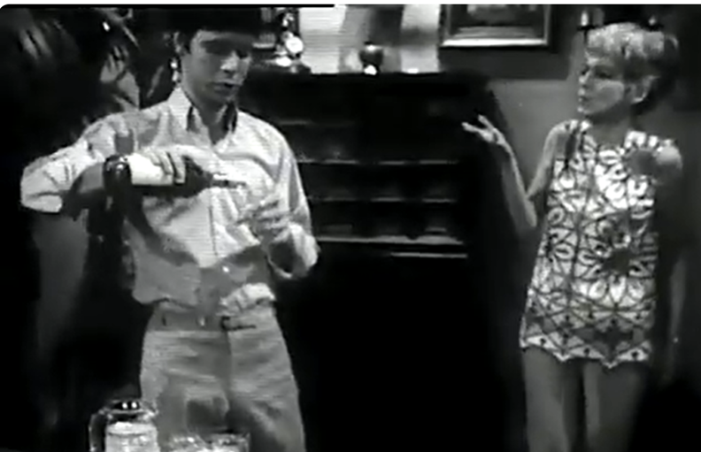 SoScarlett1's tweet photo. In 1968, Evelyn Keyes (who played Suellen in GWTW) with the pop singer, Cliff Richard in an ITV play, A Matter of Diamonds. I found it to be quite wordy, and it didn't really go anywhere. #TCM #GWTW #TCMparty #GoneWiththeWind #EvelynKeyes https://t.co/kgSNfHyfEb