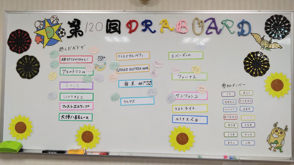 Fukui08319613's tweet photo. 昨日のボードゲーム会です！
14名の参加で、3卓に分かれて朝から晩までボドゲを楽しみました！
写真は何れも持ち込みのGRAND AUSTRIA HOTEL、ワイルドセレンゲティ、ネメシス。
私はGRAND AUSTRIA HOTELを遊ばせていただきました！
その他、様々なボドゲがプレイされ、最高の会になりました！ https://t.co/DeCneOcmQM