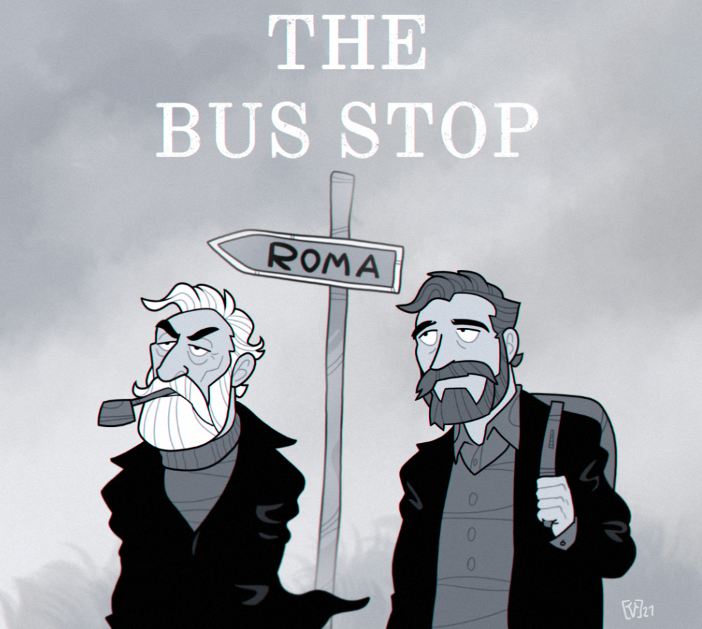 SunflowerPact's tweet photo. Claudio in autumn, with his pipe and coat, always reminded me of a ship's captain. ⚓️
So when you're standing sleepily at a bus stop on a cloudy morning, waiting for a bus... it looks like a weird italian version of The Lighthouse. https://t.co/TrP6rHsOiO