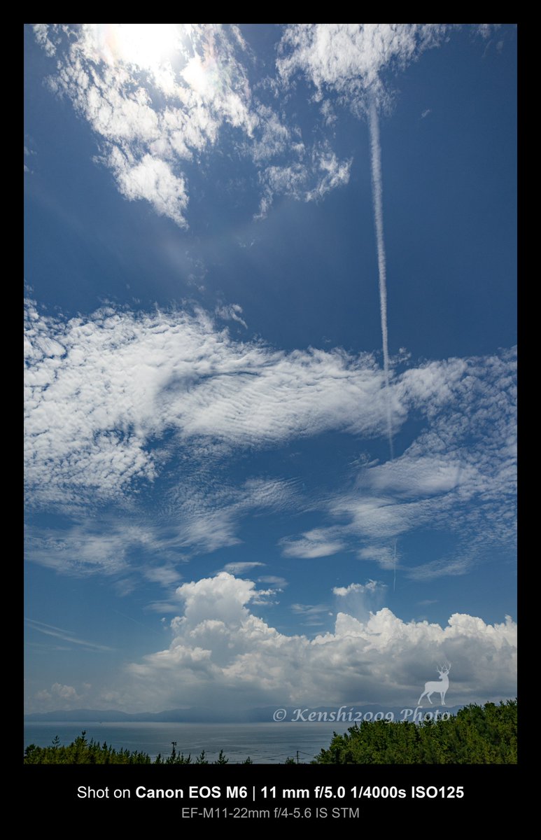青い雲 Post by Kenshi2009｜写真📸 on X: 雲たちの共演☁