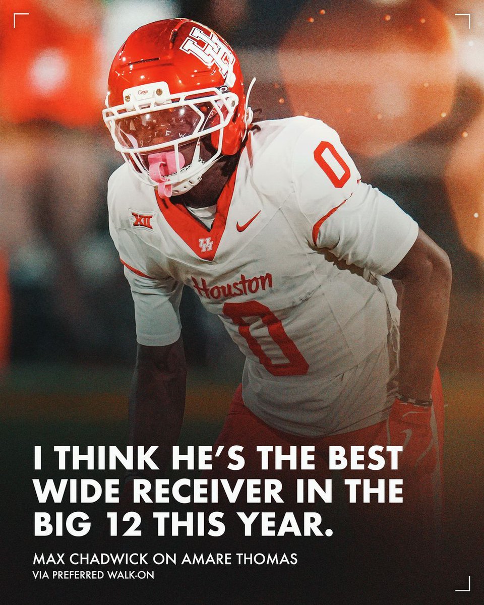 Preferred_WO's tweet photo. The best WR in the Big 12 resides in Houston 😤 

#cfb #collegefootball https://t.co/bhfVOAMCuF